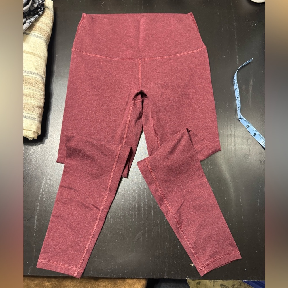 Burgundy Fleo Leggings